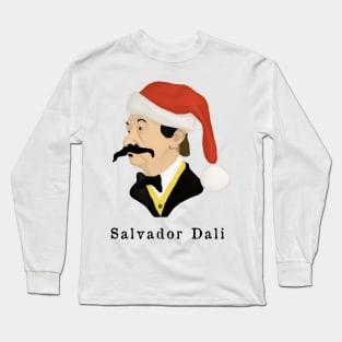 Salvador Dali - Christmas Hat Gift Long Sleeve T-Shirt